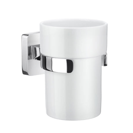 Ice Holder Porceain Tumbler In Polished Chrome OK343P