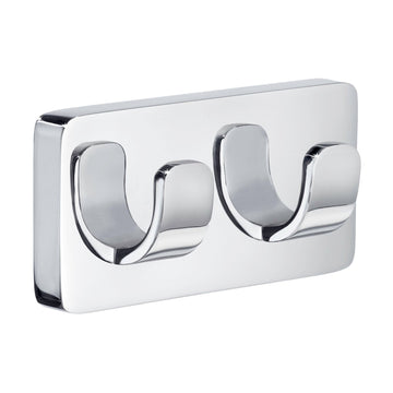 Ice Double Towel Hook In Polished Chrome OK356