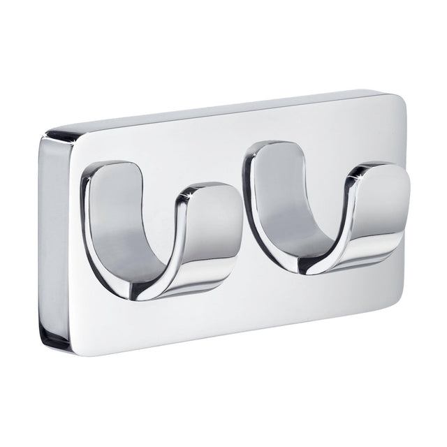 Ice Double Towel Hook In Polished Chrome OK356