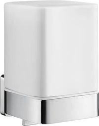 ICE Holder with Soap Dispenser, Polished chrome with dispenser in porcelain OK461P