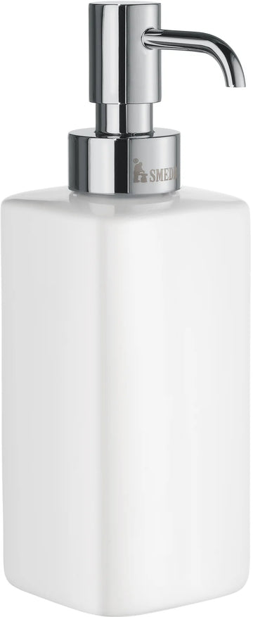 ICE Soap Dispenser, Free Standing, Porcelain with Pumphead in Polished chrome OK470P
