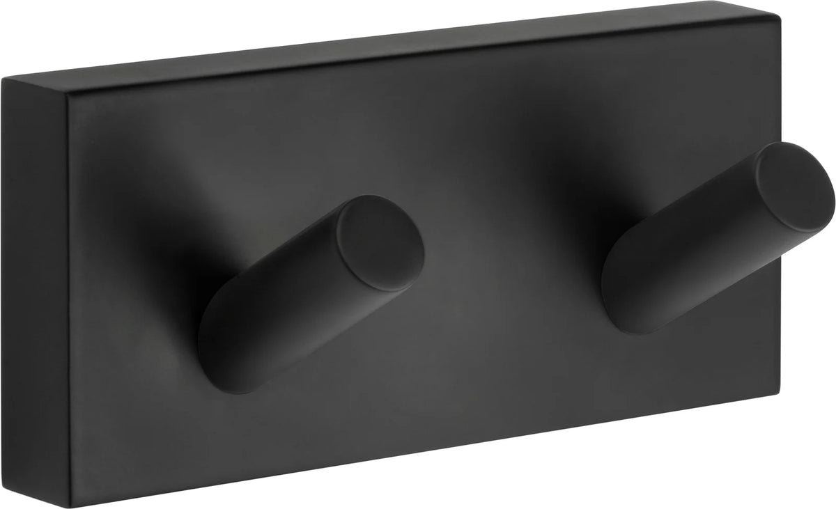 HOUSE Double Towel Hook, Black RB356