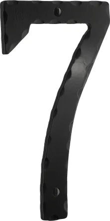 Decorative wrought iron 6'' house numeral 7 S027