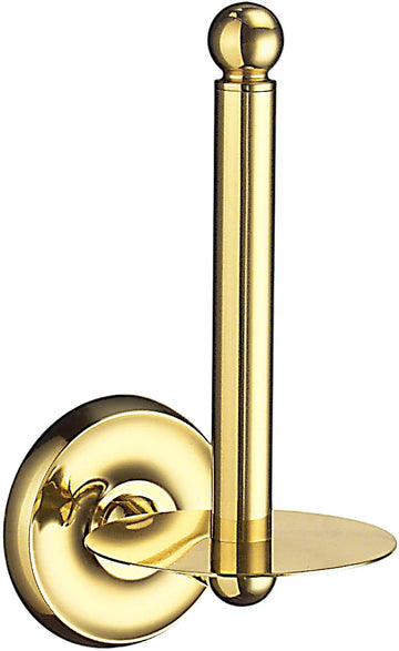 VILLA Spare Toilet Roll Holder in Polished Brass V220