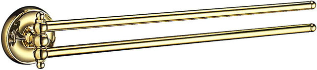 VILLA Swing Arm Towel Rail in Polished Brass V226