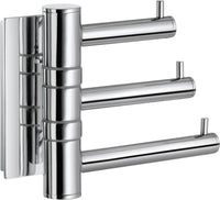 POOL Swing Arm Triple Hook in Polished Chrome ZK327