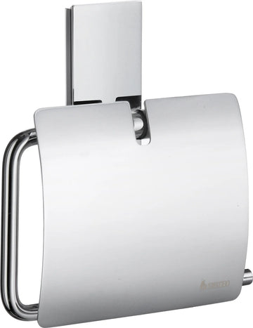 POOL Toilet Roll Holder with Cover in Polished Chrome ZK3414