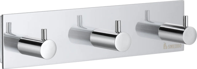 POOL Triple Towel Hook in Polished Chrome ZK359