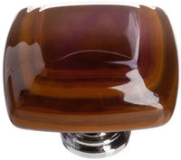 Stratum Woodland & Umber Knob with Polished Chrome Base K-102-PC