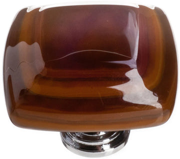 Stratum Woodland & Umber Knob with Polished Chrome Base K-102-PC