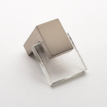 Affinity Clear Knob with Satin Nickel Base K-1200-SN