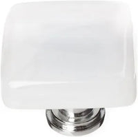 Cirrus White Knob with Base K-400