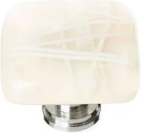 Cirrus Vanilla & White Mardi Gras Knob with Base K-500