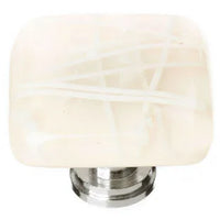 Cirrus Vanilla & White Mardi Gras Knob with Base K-500