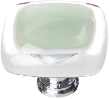 Reflective Spruce Green Knob with Polished Chrome Base K-712-PC