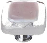 Reflective Purple Knob with Polished Chrome Base K-718-PC