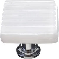 Texture Reed White Knob with Base K-800