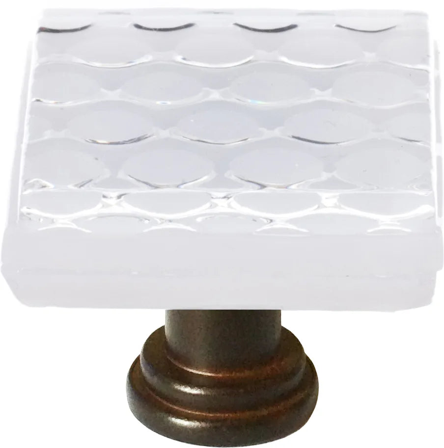 Texture Honeycomb White Knob with Base K-900
