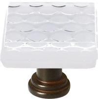 Texture Honeycomb White Knob with Base K-900