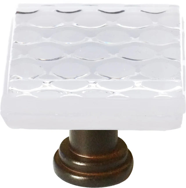 Texture Honeycomb White Knob with Base K-900