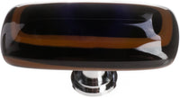 Stratum Woodland & Black Long Knob with Polished Chrome Base LK-101-PC