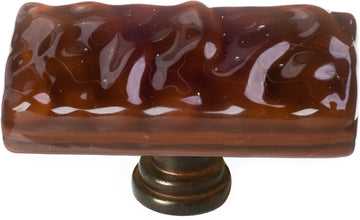 Glacier Woodland Brown Long Knob with Base LK-209