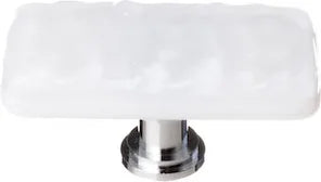 Glacier White Long Knob with Base LK-212