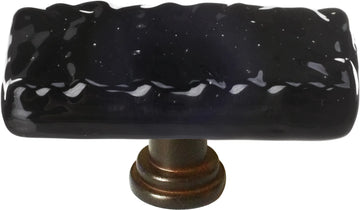 Glacier Black Long Knob with Base LK-213