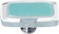 Reflective Aqua Long Knob with Base LK-708