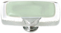 Reflective Spruce Green Long Knob with Polished Chrome Base LK-712-PC