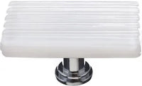 Texture Reed White Long Knob with Base LK-800