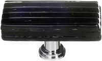 Texture Reed Black Long Knob with Base LK-802