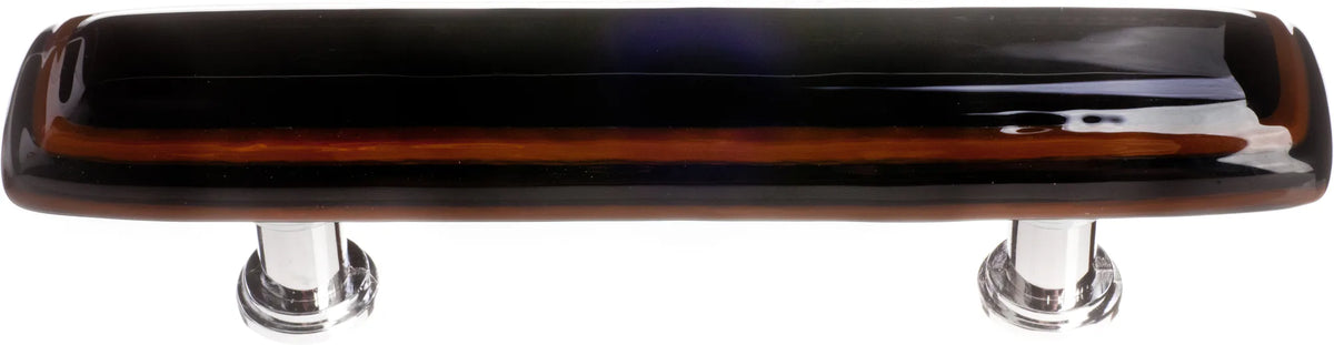 Stratum Woodland & Black Pull with Polished Chrome Base P-101-PC