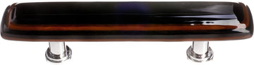 Stratum Woodland & Black Pull with Polished Chrome Base P-101-PC