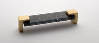 Affinity Slate Grey Pull with Satin Brass Base P-1202-SB