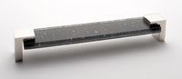 Affinity Slate Grey Pull with Polished Nickel Base P-1202-8-PN