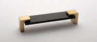 Affinity Black Pull with Satin Brass Base P-1203-SB