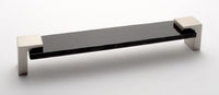 Affinity Black Pull with Satin Nickel Base P-1203-8-SN