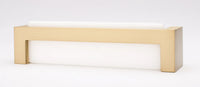Skyline White Pull with Satin Brass Base P-1801-SB