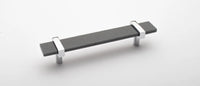 Adjustable 7'' Slate Gray Pull with Polished Chrome Base P-1902-7-PC