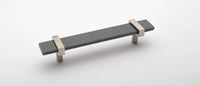 Adjustable 7'' Slate Gray Pull with Satin Nickel Base P-1902-7-SN