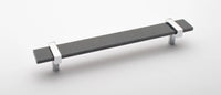Adjustable 9'' Slate Gray Pull with Polished Chrome Base P-1902-9-PC