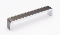 Fusion 6” Pull Gunmetal with Polished Chrome P-2000-6-G-PC