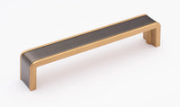 Fusion 6” Pull Gunmetal with Satin Brass P-2000-6-G-SB