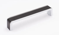 Fusion 6” Pull Matte Black with Polished Chrome P-2000-6-MB-PC