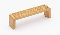 Hammered 4” Pull in Satin Brass P-2002-4-SB