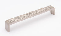 Hammered 8” Pull in Satin Nickel P-2002-8-SN