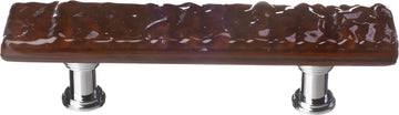 Glacier Woodland Brown Pull with Polished Chrome Base P-209-PC