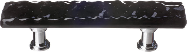 Glacier Black Pull with Polished Chrome Base P-213-PC