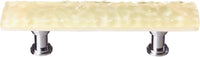 Glacier Light Aqua Pull with Polished Chrome Base P-222-PC